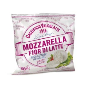 Mozzarella cheese lactose-free 45%, VALCOLATTE, 200 g / 100 g